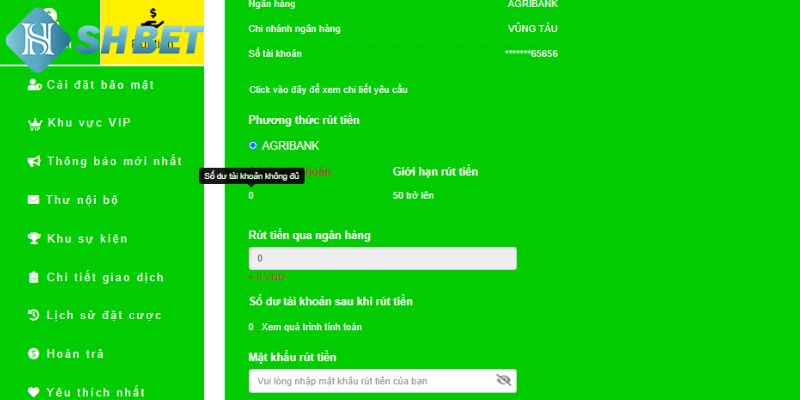 Hướng dẫn quy trình rút tiền SHBET đơn giản